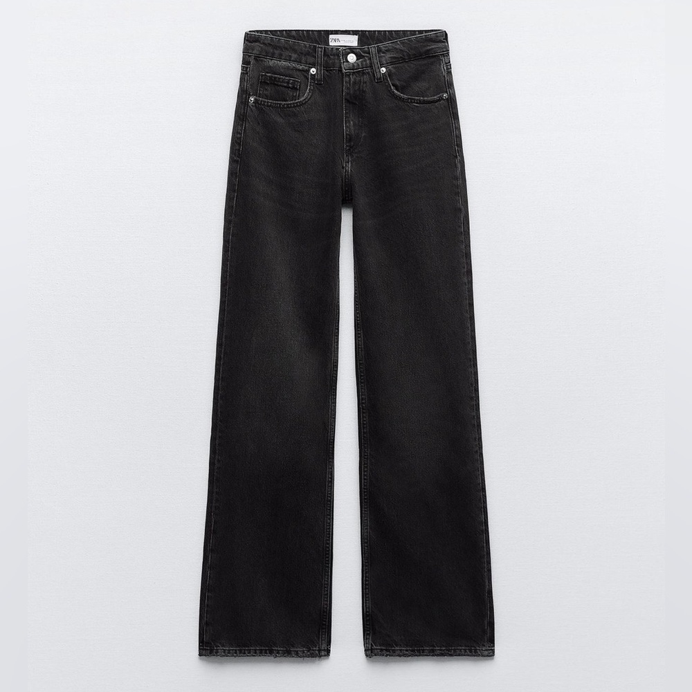 Zara Black Mid Rise Jeans